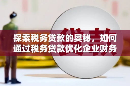 集安探索税务贷款的奥秘，如何通过税务贷款优化企业财务
