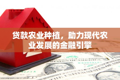 集安贷款农业种植，助力现代农业发展的金融引擎