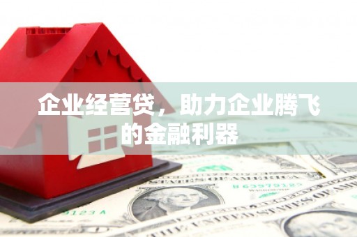 集安企业经营贷，助力企业腾飞的金融利器