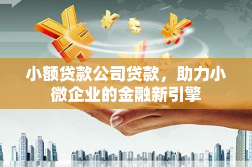 集安小额贷款公司贷款，助力小微企业的金融新引擎